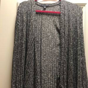 American Eagle grey and white cardigan!